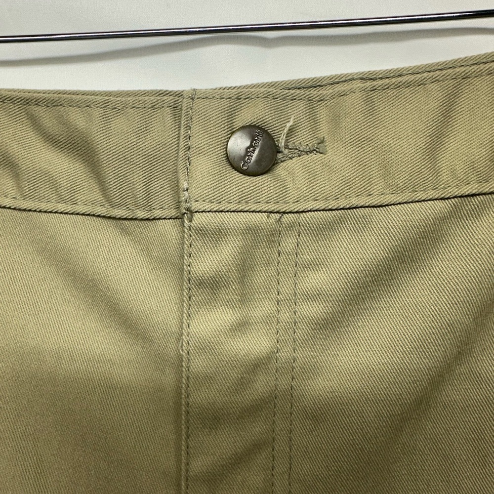 Carhartt B290 Work Pants Khaki Twill 42x30 Durable Men’s Workwear Streetwear - Picture 4 of 9